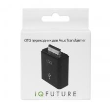Переходник OTG Asus 40-pin -> USB 2.0 F для подключения внешних USB-устройств к планшетам Asus Transformer TF101, TF201, TF300, TF700. Черный.