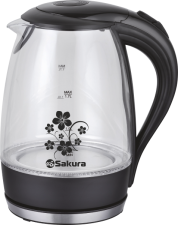 Стеклянный чайник Sakura SA-2710BK