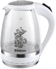 Стеклянный чайник Sakura SA-2712W