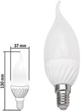 Лампа CAMRY "Свеча на ветру" циколь E14 радиатор керамика 3W свет теплый