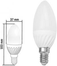 Лампа CAMRY "Свеча" циколь E14  радиатор керамика 4W свет теплый белый