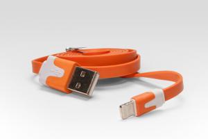 Цветной Lightning кабель iOS8 для подключения к USB. Подходит для Apple iPhone 6 Plus, iPhone 6, iPad 4, iPad min. ОРАНЖЕВЫЙ